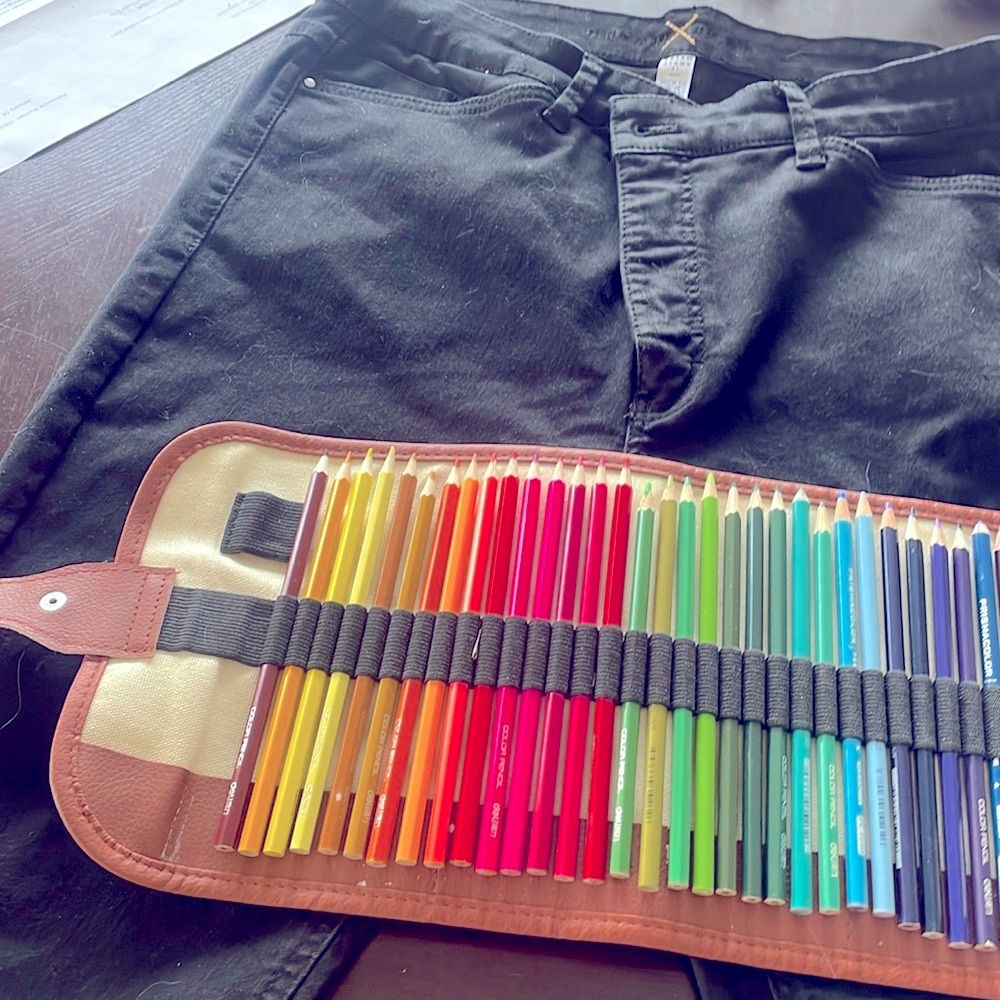 DREAM JEANS black cropped straight leg